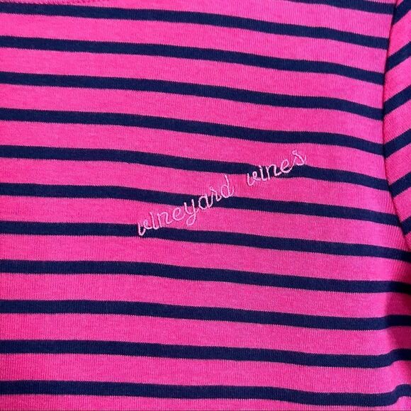 3 for $30! Vineyard vines pink & navy striped tee - Picture 3 of 9